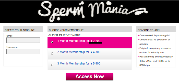 How to join Sperm mania at a reduced price 3