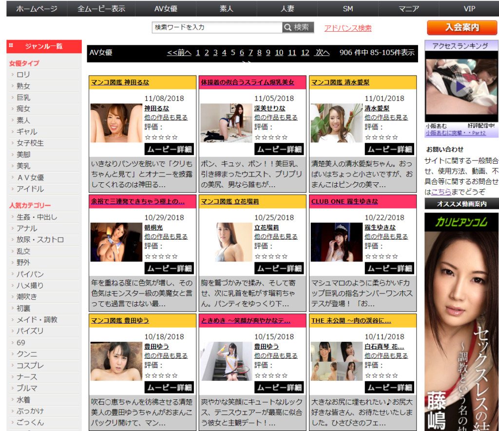 EROX JAPAN Z JAV porn star search page
