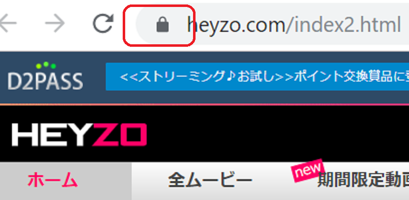 HEYZOが暗号化されている証拠画像