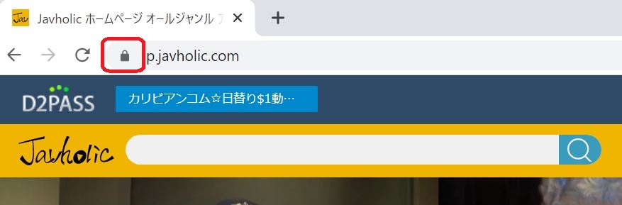 JavholicがSSL暗号化されている証拠画像