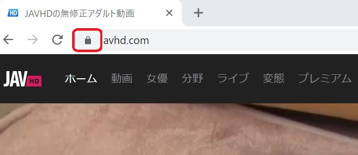 JAVHDがSSLで暗号化されている証拠画像